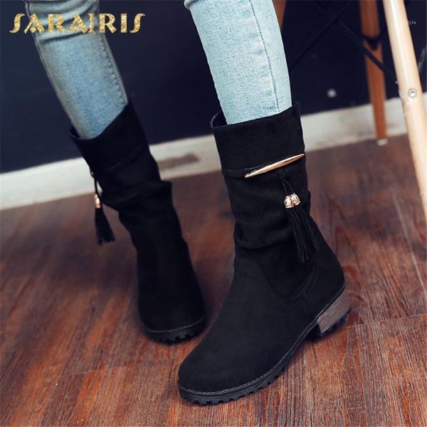 boots sarairis 2021 arrivals comfortable chunky heels slip-on women shoes luxury tassel metal decoration daily ladies1, Black
boots sarairis 2021 arrivals comfortable chunky heels slip-on women shoes luxury tassel metal decoration daily ladies1, Black