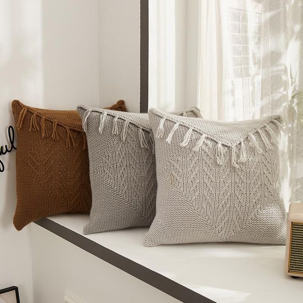 cushion/decorative pillow plaid cushion cover vintage coffee grey light tassels case 45x45cm soft for sofa chair home decoration
cushion/decorative pillow plaid cushion cover vintage coffee grey light tassels case 45x45cm soft for sofa chair home decoration