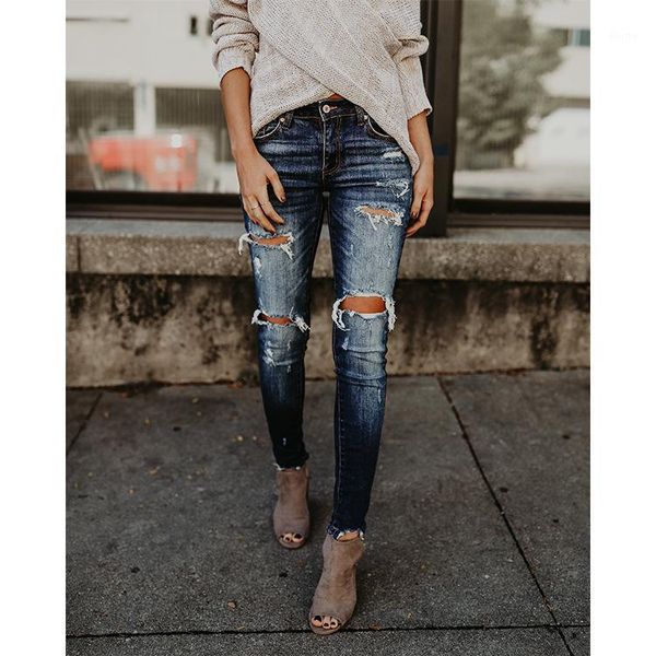 europe sole women's jeans distressed rock denim jeans holes woman casual middle-waisted ripped pants skinny pants1, Blue
europe sole women's jeans distressed rock denim jeans holes woman casual middle-waisted ripped pants skinny pants1, Blue