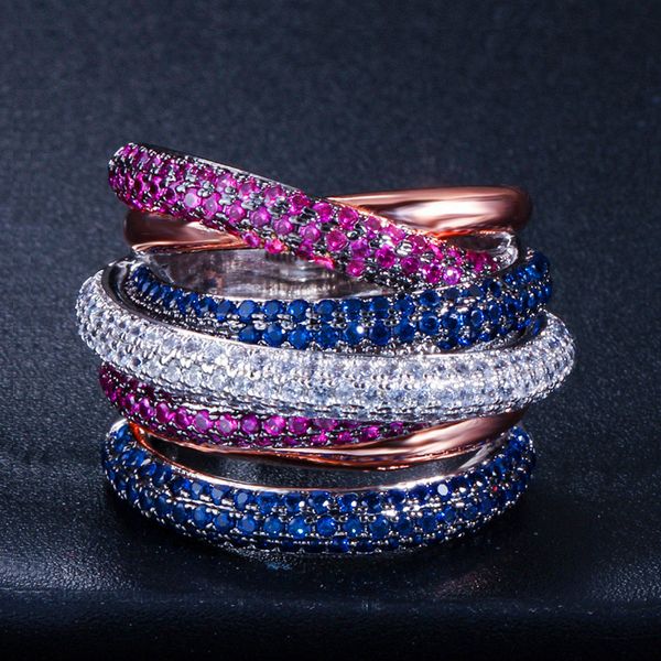 fashion five rows stackable designer ring luxury aaa cubic zirconia copper jewelry 6-9 for women girls party south american gold silver whit, Slivery;golden
fashion five rows stackable designer ring luxury aaa cubic zirconia copper jewelry 6-9 for women girls party south american gold silver whit, Slivery;golden