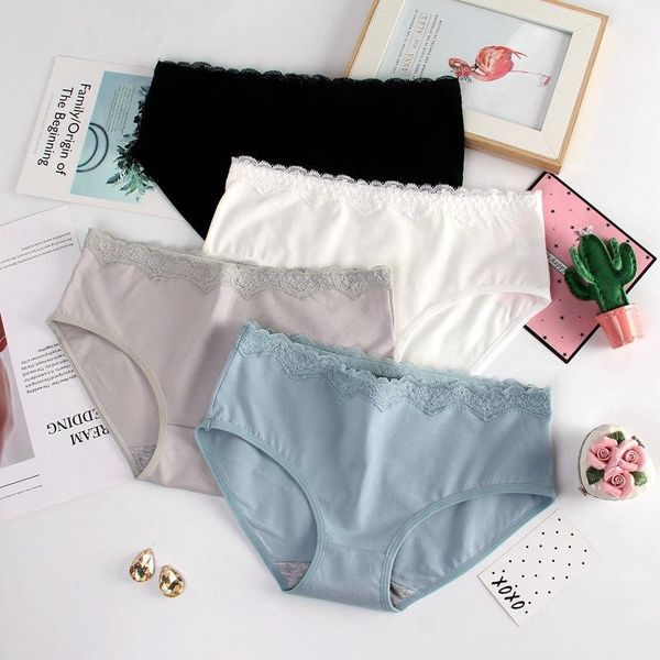 japan style girl cotton panties lace edge solid color briefs soft lingeries for women underwear mid-rise underpants1, Black;pink
japan style girl cotton panties lace edge solid color briefs soft lingeries for women underwear mid-rise underpants1, Black;pink