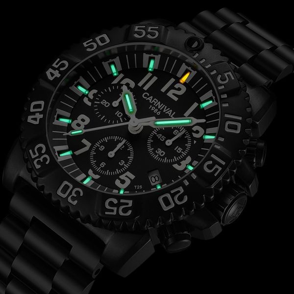 high end men military watch brand carnival professional tritium luminous watch men calendar waterproof relogio masculino t200409, Slivery;brown
high end men military watch brand carnival professional tritium luminous watch men calendar waterproof relogio masculino t200409, Slivery;brown