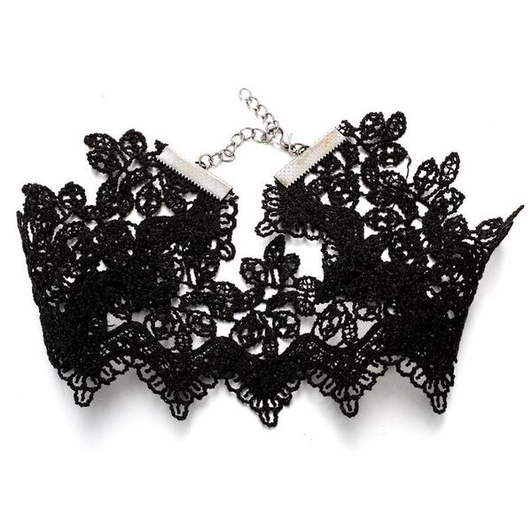 chokers handwork black lace hollow-out necklace set gothic fashion choker for women girls jewelry accessories, Golden;silver
chokers handwork black lace hollow-out necklace set gothic fashion choker for women girls jewelry accessories, Golden;silver