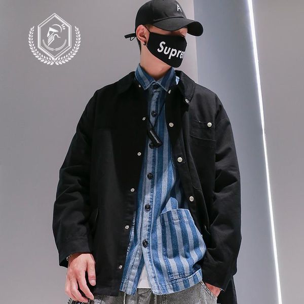 men fashion loose solid safari style jacket casual pockets hip hop coat, Black;brown
men fashion loose solid safari style jacket casual pockets hip hop coat, Black;brown