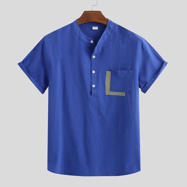 feitong l printed shirt men's casual short sleeve solid button down summer cotton linen shirt chemise homme pocket shirts men, White;black
feitong l printed shirt men's casual short sleeve solid button down summer cotton linen shirt chemise homme pocket shirts men, White;black