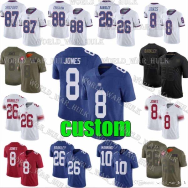 8 daniel jones new york giant custom men women kid football jersey 26 saquon barkley 87 sterling shepard jabrill peppers xavier mckinney, Black;red
8 daniel jones new york giant custom men women kid football jersey 26 saquon barkley 87 sterling shepard jabrill peppers xavier mckinney, Black;red