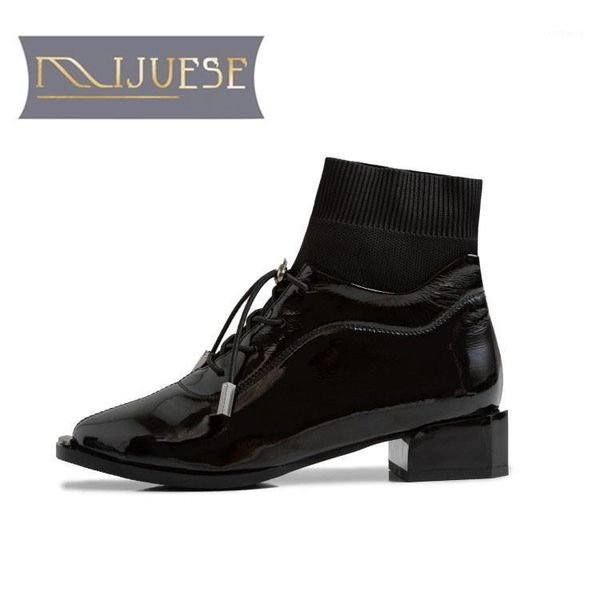 mljuese 2021 women ankle boots cow leather winter short plush pointed toe knitted lace-up med heels female boots size 431, Black
mljuese 2021 women ankle boots cow leather winter short plush pointed toe knitted lace-up med heels female boots size 431, Black
