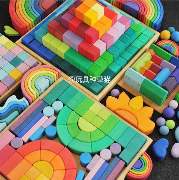 ins rainbow building block chinese version children's early childhood education educational toys montessori kindergarten castle handmad
ins rainbow building block chinese version children's early childhood education educational toys montessori kindergarten castle handmad