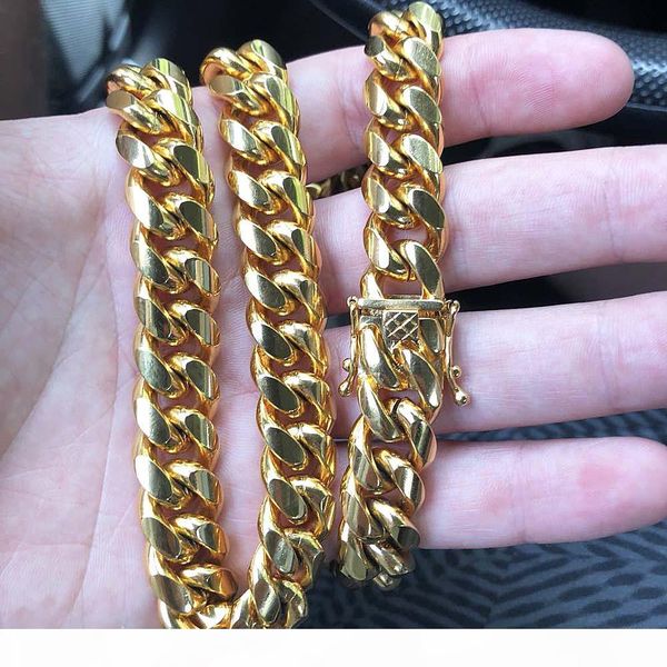 18k gold plated necklace miami cuban link chain necklace men punk stainless steel jewelry necklaces, Silver
18k gold plated necklace miami cuban link chain necklace men punk stainless steel jewelry necklaces, Silver