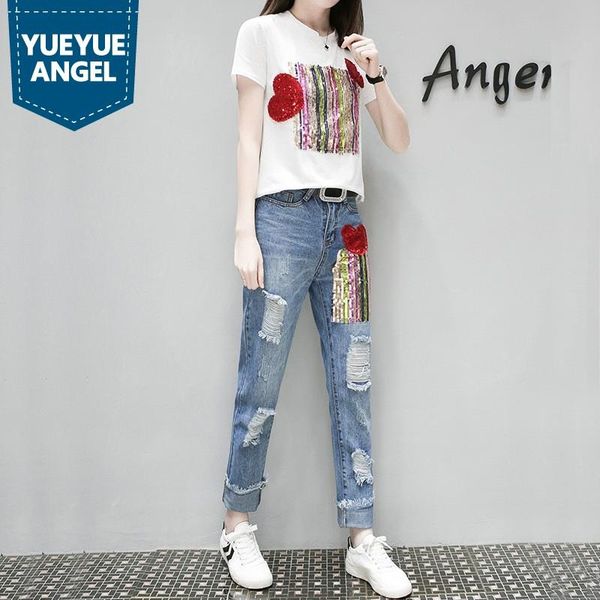 plus size 5xl womens jeans fashion sequin straight beading female full length distressed hip hop harem denim trousers, Blue
plus size 5xl womens jeans fashion sequin straight beading female full length distressed hip hop harem denim trousers, Blue