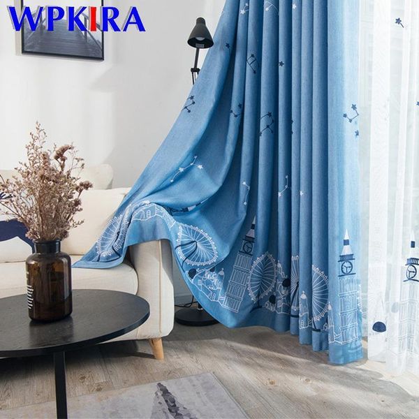 embroidered curtains for kid girl bedroom constellation castle design window drapes cotton linen blue blackout curtain tulle &31
embroidered curtains for kid girl bedroom constellation castle design window drapes cotton linen blue blackout curtain tulle &31