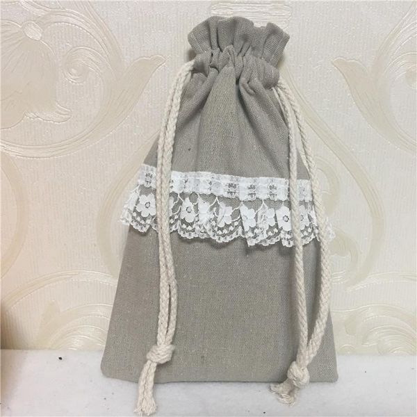 1pc handmade natural cotton linen drawstring organizer party gift bag pleated lace trim deco 8124d
1pc handmade natural cotton linen drawstring organizer party gift bag pleated lace trim deco 8124d