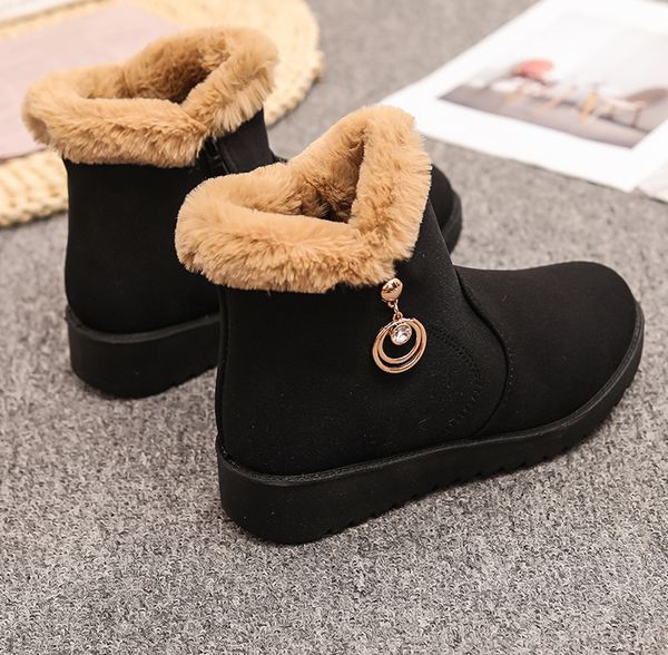 2021 keep warm in winter women ankle boots knitting wool flat bottom martin boots fashion casual shoes cotton-padded shoes adding cotton b02, Black
2021 keep warm in winter women ankle boots knitting wool flat bottom martin boots fashion casual shoes cotton-padded shoes adding cotton b02, Black