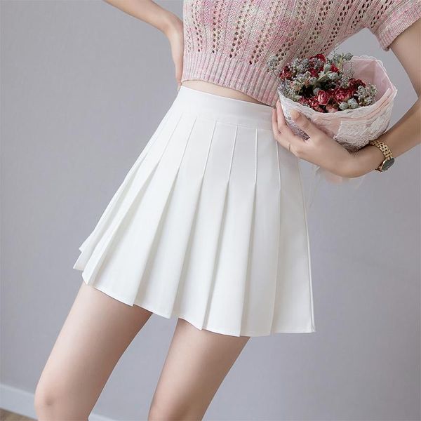 women pleated skirt summer high waist chic a line ladies pink mini skirt korean zipper preppy style girls dance, Black
women pleated skirt summer high waist chic a line ladies pink mini skirt korean zipper preppy style girls dance, Black