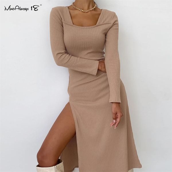 mne18 split solid knitted dress long sleeve khaki ribbed casual women dresses midi autumn winter ladies bodycon dress 211221, Black;gray
mne18 split solid knitted dress long sleeve khaki ribbed casual women dresses midi autumn winter ladies bodycon dress 211221, Black;gray