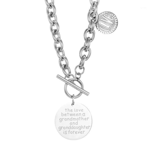 fashion coin pendant hip-hop punk necklace for men stainless steel chain link necklaces jewelry the love between grandmother1, Silver
fashion coin pendant hip-hop punk necklace for men stainless steel chain link necklaces jewelry the love between grandmother1, Silver