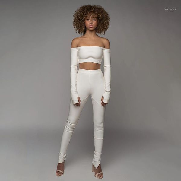 gym clothing 2 pcs off shoulder long sleeve crop tight pants set sports sets 1001, White;black
gym clothing 2 pcs off shoulder long sleeve crop tight pants set sports sets 1001, White;black