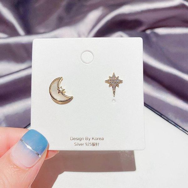 migga 2021 new asymmetric star moon earrings gold color natural shell cubic zirconia stud earrings for women, Golden;silver
migga 2021 new asymmetric star moon earrings gold color natural shell cubic zirconia stud earrings for women, Golden;silver