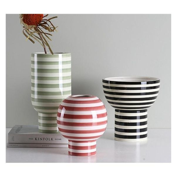lined black white flower vase home decor tablevases ceramic crafted home vase display contemporary
lined black white flower vase home decor tablevases ceramic crafted home vase display contemporary