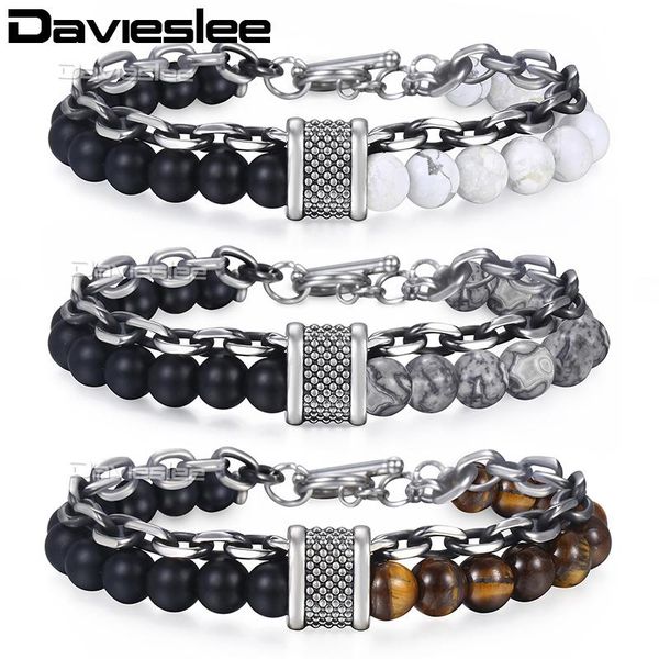 link, chain davieslee cut cable rolo beads bracelets for men stainless steel mens yoga bracelet 2021 fashion jewelry gifts 14mm ldbm24, Black
link, chain davieslee cut cable rolo beads bracelets for men stainless steel mens yoga bracelet 2021 fashion jewelry gifts 14mm ldbm24, Black
