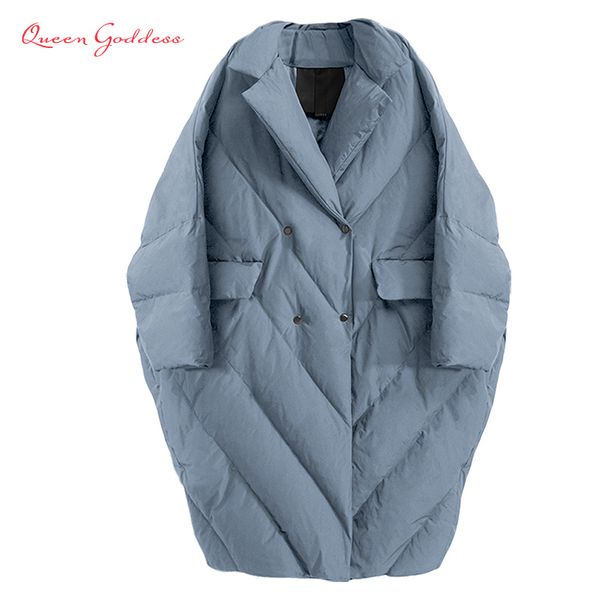 winter new fashion women long down jacket warm coat oversize outwear plus size female thicken parkas 201103, Black
winter new fashion women long down jacket warm coat oversize outwear plus size female thicken parkas 201103, Black