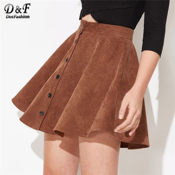 dotfashion solid button up flare cord skirt women preppy summer casual spring ladies fashion mid waist short skater skirts y200326, Black
dotfashion solid button up flare cord skirt women preppy summer casual spring ladies fashion mid waist short skater skirts y200326, Black