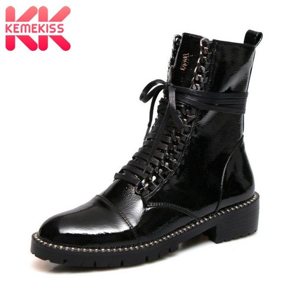 boots kemekiss women real leather winter shoes woman fashion motorcycle footwear ankle size 33-43, Black
boots kemekiss women real leather winter shoes woman fashion motorcycle footwear ankle size 33-43, Black