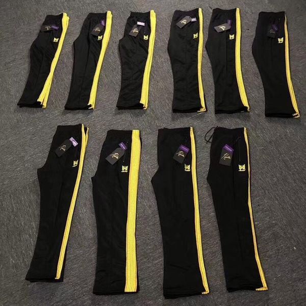 needles retro casual sweatpants harajuku men women 1:1 loose pants fashion needles butterfly embroidered pants, Black
needles retro casual sweatpants harajuku men women 1:1 loose pants fashion needles butterfly embroidered pants, Black