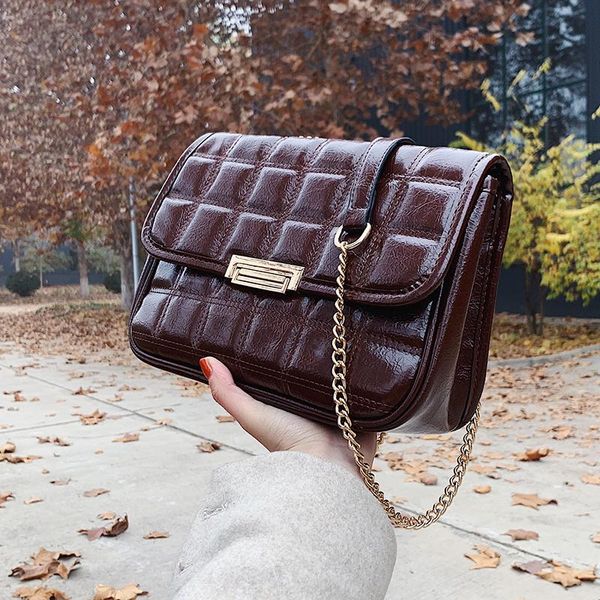 retro pu leather women bag 2021 fashion chain messenger bag single shoulder small square
retro pu leather women bag 2021 fashion chain messenger bag single shoulder small square