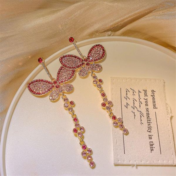 fyuan pink butterfly crystal dangle earrings for women 2020 long tassel rhinestone earrings weddings party jewelry gifts, Silver
fyuan pink butterfly crystal dangle earrings for women 2020 long tassel rhinestone earrings weddings party jewelry gifts, Silver