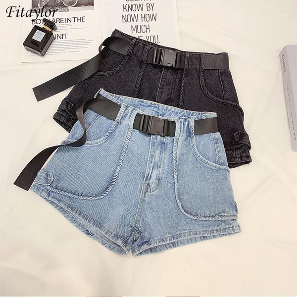 fitaylor 2020 new women high waist wide leg black blue denim shorts casual female big pocket belt loose fit jeans shorts1, White;black
fitaylor 2020 new women high waist wide leg black blue denim shorts casual female big pocket belt loose fit jeans shorts1, White;black