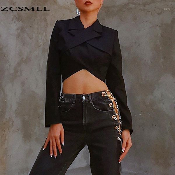 black blazer feminino 2021 autumn new fashion lapel personality big backless cross short suit women blazers1, White;black
black blazer feminino 2021 autumn new fashion lapel personality big backless cross short suit women blazers1, White;black