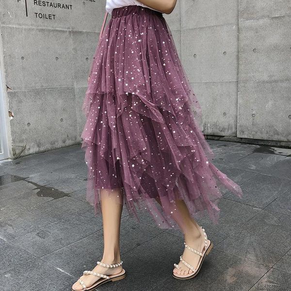 skirts flash female 2021 of irregular summer women's skirt five-pointed star for solid color yarn, Black
skirts flash female 2021 of irregular summer women's skirt five-pointed star for solid color yarn, Black