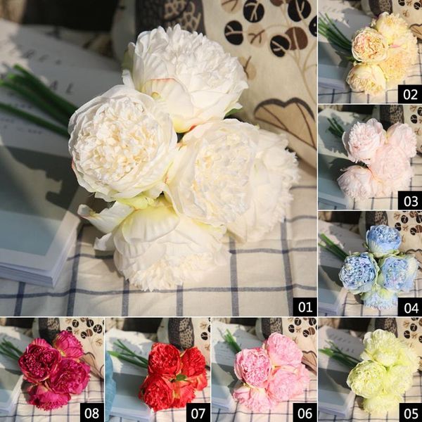 decorative flowers & wreaths 5 heads artificial peony simulation bouquet gorgeous wedding decoration party office home supply
decorative flowers & wreaths 5 heads artificial peony simulation bouquet gorgeous wedding decoration party office home supply
