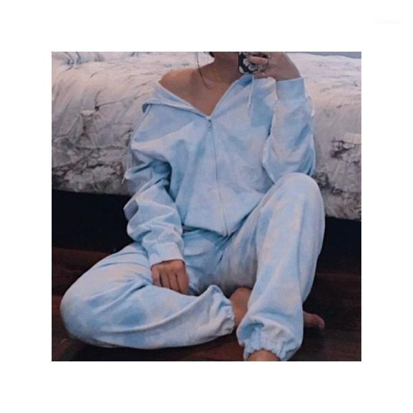 women's female ladies sleepwear homewear solid color long sleeve zipper trousers outfits casual tracksuit set1, White
women's female ladies sleepwear homewear solid color long sleeve zipper trousers outfits casual tracksuit set1, White