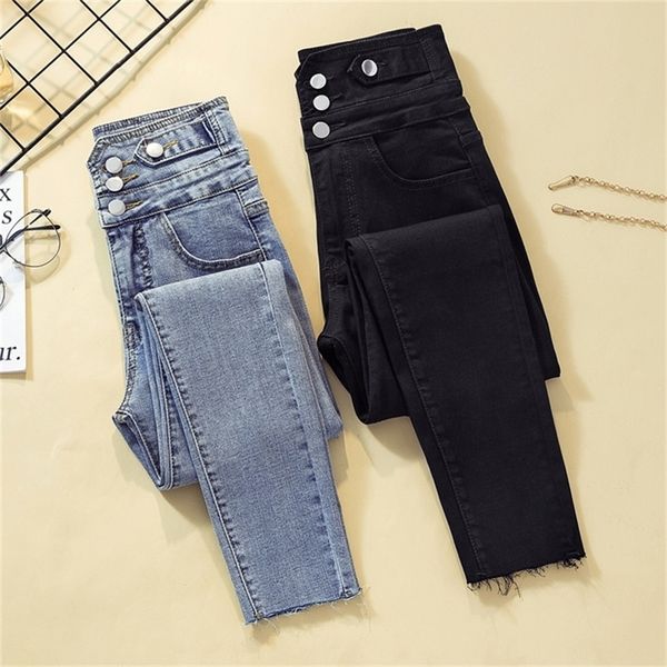 women's jeans summer new high waist slim was tall and thin and versatile light blue tight feet pants 201223
women's jeans summer new high waist slim was tall and thin and versatile light blue tight feet pants 201223