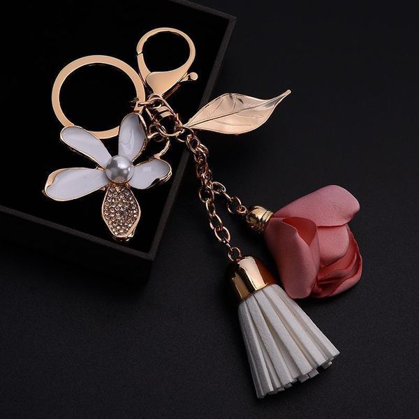new pu leather tassel keychain for women crystal flower keyring bag charm for keys porte cle llavero sleutelhanger ch977 h bbymqq
new pu leather tassel keychain for women crystal flower keyring bag charm for keys porte cle llavero sleutelhanger ch977 h bbymqq