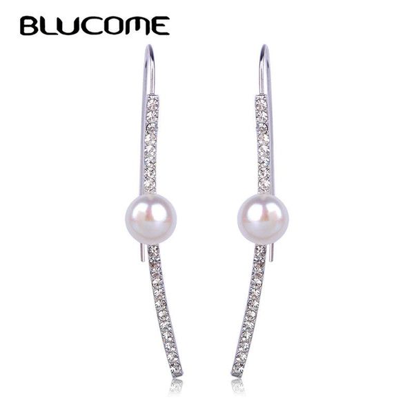 blucome fashion simple imitation pearl full crystal earrings women's wedding bride banquet engagement ear accessories gift, Silver
blucome fashion simple imitation pearl full crystal earrings women's wedding bride banquet engagement ear accessories gift, Silver
