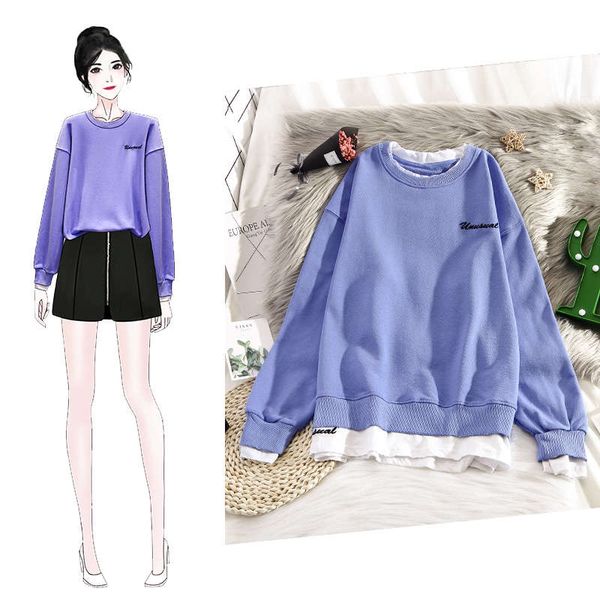 fake two pieces of foreign style sanitary women's clothes fall / winter 2020 new loose korean coat sweet fashion top, Black
fake two pieces of foreign style sanitary women's clothes fall / winter 2020 new loose korean coat sweet fashion top, Black