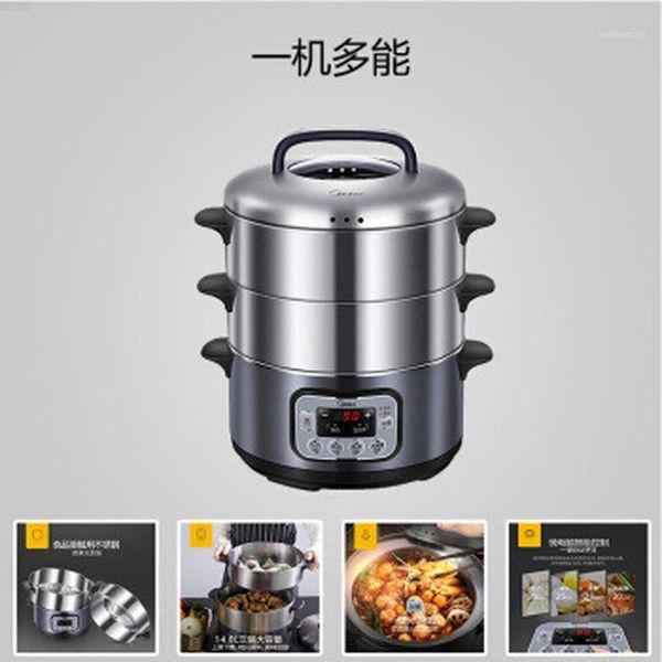 electric steamer stainless steel three-layer super large capacity electric steamer multifunctional skillet1
electric steamer stainless steel three-layer super large capacity electric steamer multifunctional skillet1