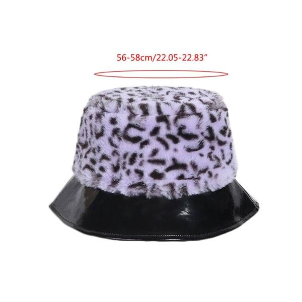 wide brim hats women winter fuzzy plush leopard bucket hat faux leather short panama cap xx9d, Blue;gray
wide brim hats women winter fuzzy plush leopard bucket hat faux leather short panama cap xx9d, Blue;gray