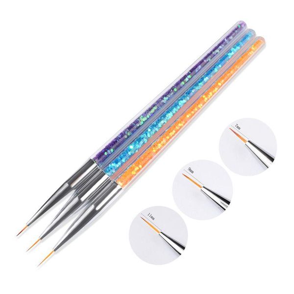 7/9/11mm 3pcs nail art brush dotting painting flower drawing uv gel line pen crystal sequin metal acrylic design tool qylosh, Silver
7/9/11mm 3pcs nail art brush dotting painting flower drawing uv gel line pen crystal sequin metal acrylic design tool qylosh, Silver