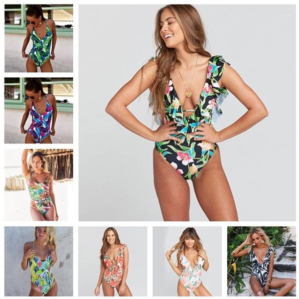 retro printed one pieces swimwear 2020 women padded monokini halter padded swimsuit beach wear backless female stroj kapielowy1, White;black
retro printed one pieces swimwear 2020 women padded monokini halter padded swimsuit beach wear backless female stroj kapielowy1, White;black