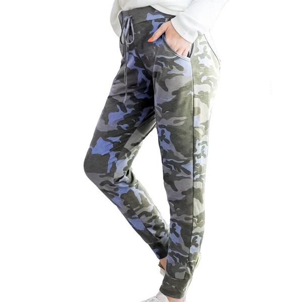 women pants camouflage printed full length drawstring high waist pencil pants pockets casual sweatpanst ladies trousers, Black;white
women pants camouflage printed full length drawstring high waist pencil pants pockets casual sweatpanst ladies trousers, Black;white