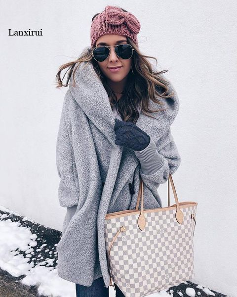 women's wool & blends amazon selling dress europe and america style thickened yang gao mao hooded coat plus velvet easy casual windbre, Black
women's wool & blends amazon selling dress europe and america style thickened yang gao mao hooded coat plus velvet easy casual windbre, Black