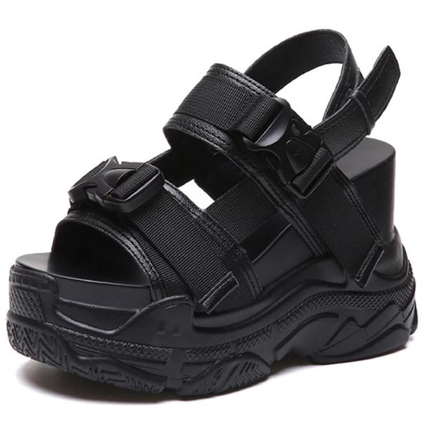 sandals 12cm thick bottom ladies wedges sports high-heeled gladiator fashion sneakers summer shoes reptile comfortable, Black
sandals 12cm thick bottom ladies wedges sports high-heeled gladiator fashion sneakers summer shoes reptile comfortable, Black