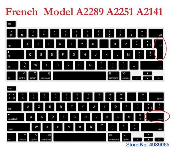 keyboard covers azerty cover skin french protector for pro 13 inch 2021 model a2289 a2251 & 16 a21411 
keyboard covers azerty cover skin french protector for pro 13 inch 2021 model a2289 a2251 & 16 a21411