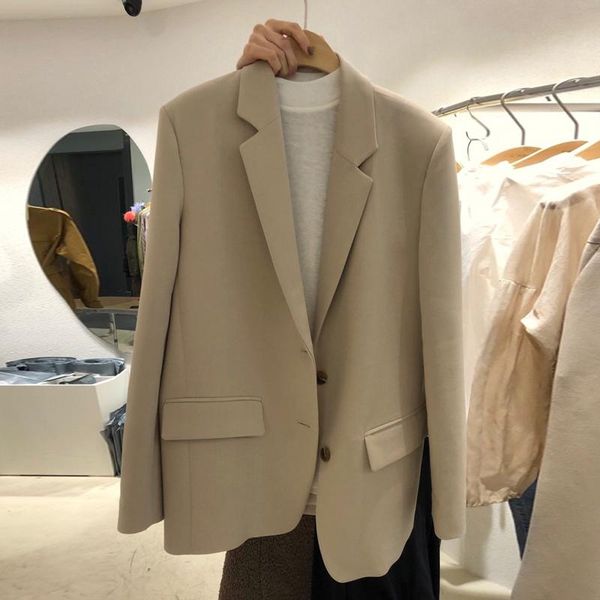 women's suits & blazers fashion solid color ladies jacket small suit temperament casual long sleeve blazer, White;black
women's suits & blazers fashion solid color ladies jacket small suit temperament casual long sleeve blazer, White;black