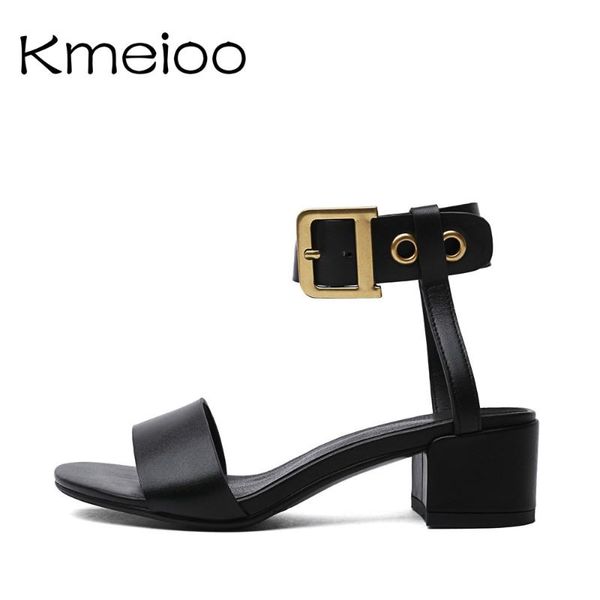 sandals kmeioo 2021 open toe buckle square heel women summer shoes leather gladiator female, Black
sandals kmeioo 2021 open toe buckle square heel women summer shoes leather gladiator female, Black