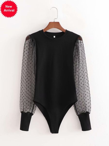 2021 new new spring female crocheted shreds a bodysuit piece o-neck long sleeve of elegant women's overalls xkbg, White
2021 new new spring female crocheted shreds a bodysuit piece o-neck long sleeve of elegant women's overalls xkbg, White